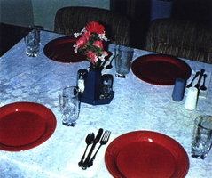 example of Florament, a salt and pepper shaker holder/centerpiece for sale or license
