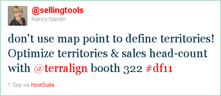 TerrAlign is recommended by Nancy Nardin of SmartSellingTools.com